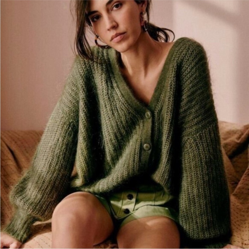 NWT Sezane Rare- Achille Cardigan size small - Picture 2 of 9